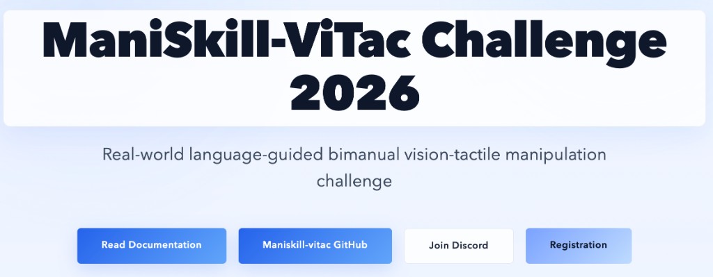 ManiSkill-ViTac Challenge 2026 project preview